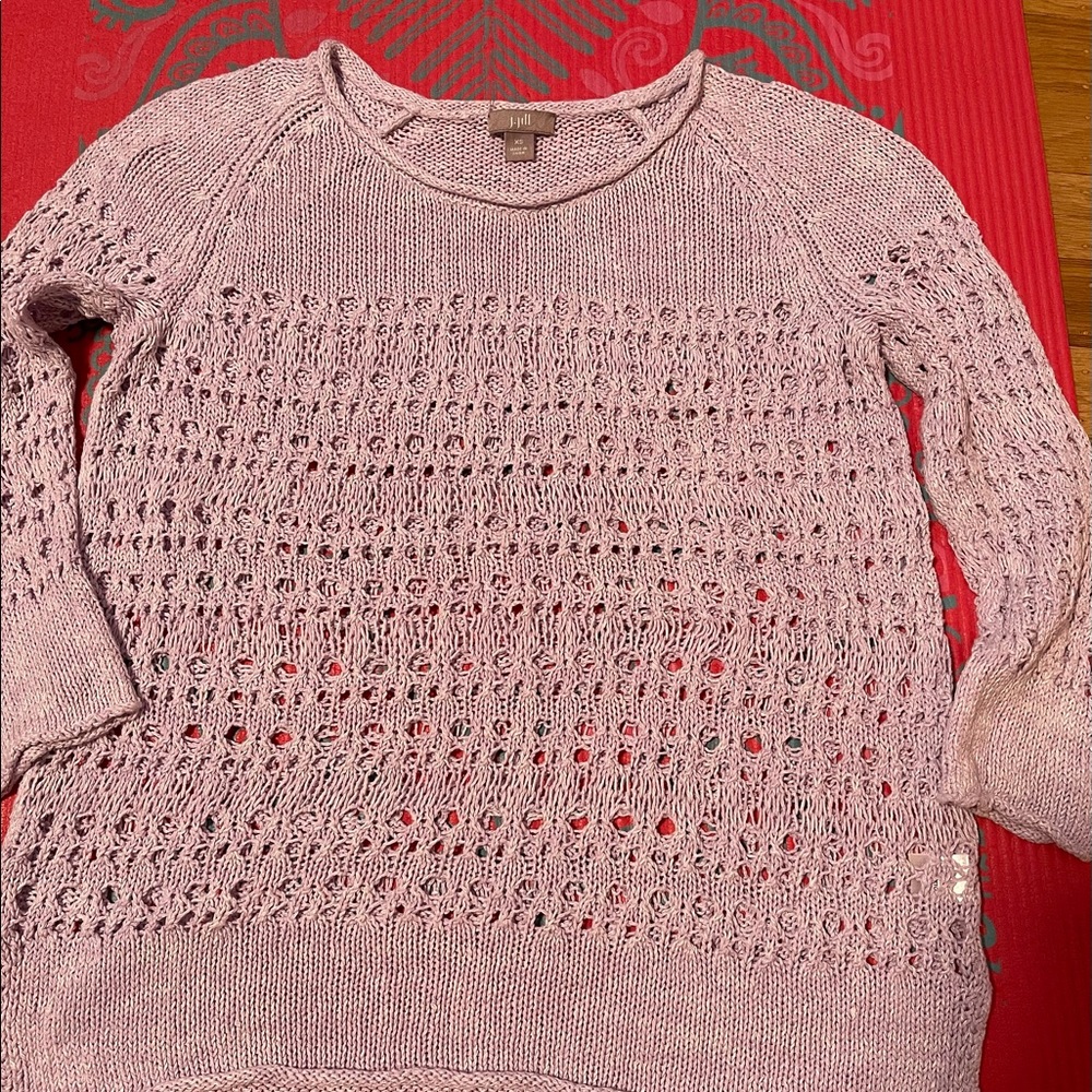 J. Jill sweater eyelet women
